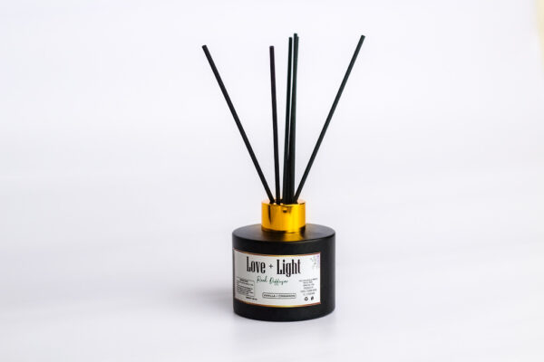 Cedarwood and ylang ylang reed diffuser.